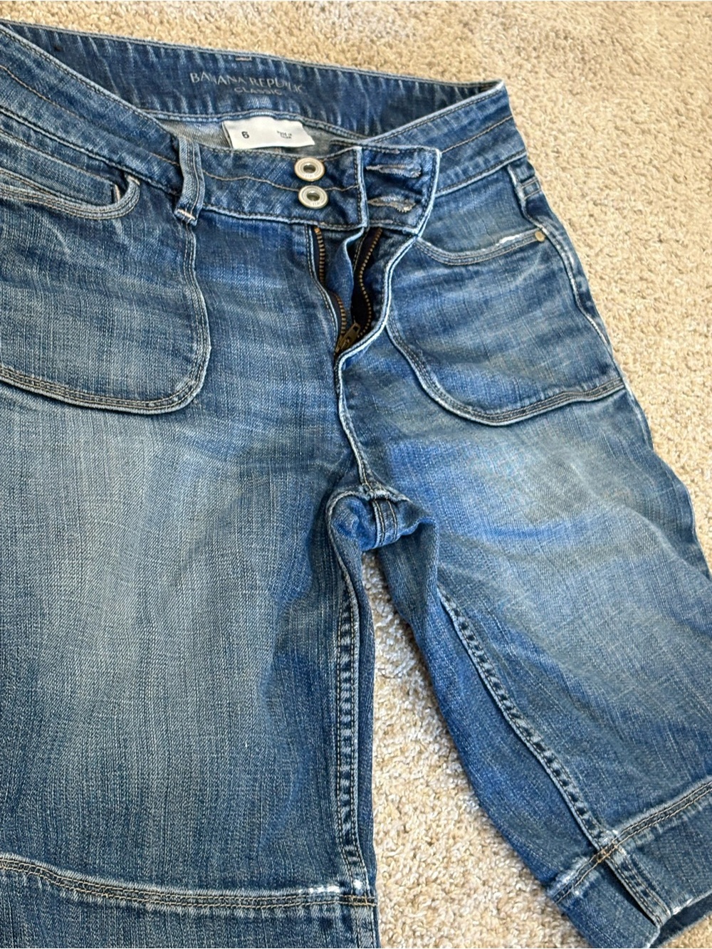 Banana Republic Women's Blue Denim Jean Shorts